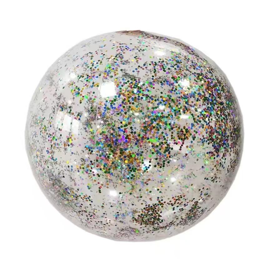 Ventas de la fábrica inflable flash Bola de lentejuelas inflable pelota de playa piscina fiesta juguetes colorido Bola de lentejuelas
