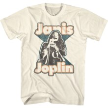 最伟大50名摇滚音乐家 Janis Joplin 朋克潮流感美式复古宽松T恤