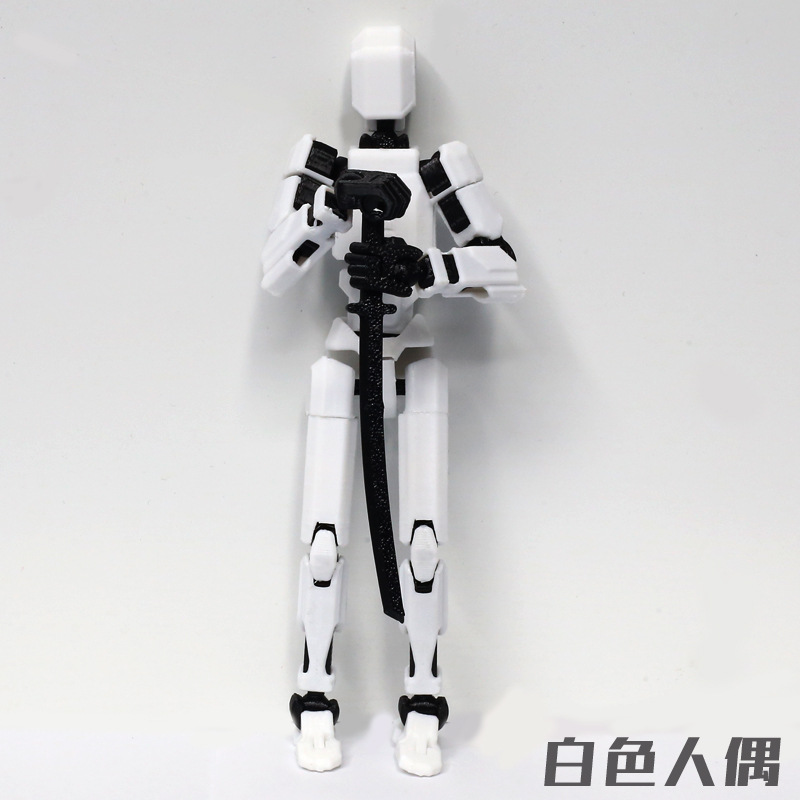 3D 인쇄 더미 인형-화이트