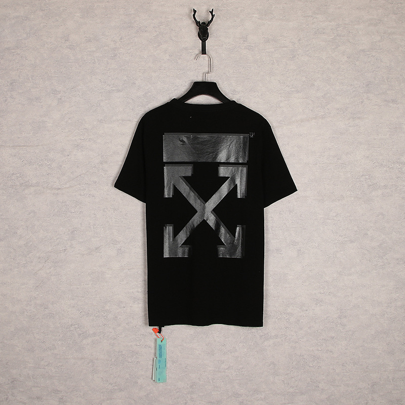 Cross-Border Spot Off White Ow Summer Character Print Series Oversized Short-Sleeved T-Shirts for Men and Women Cross-Border Spot Off White Ow Summer Character Print Series Oversized Short-Sleeved T-Shirts for Men and Women