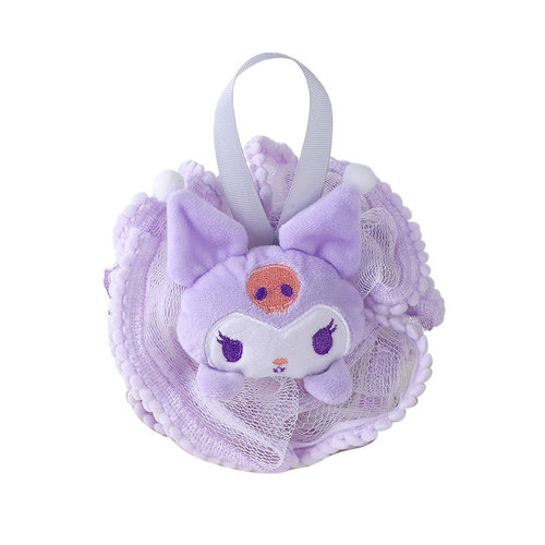 Home Children Cartoon Cotton Ball Bath Flower Round Dot Edge Scrub Bath Ball Cute Bubble Ball Back Scrub Shower Gadget