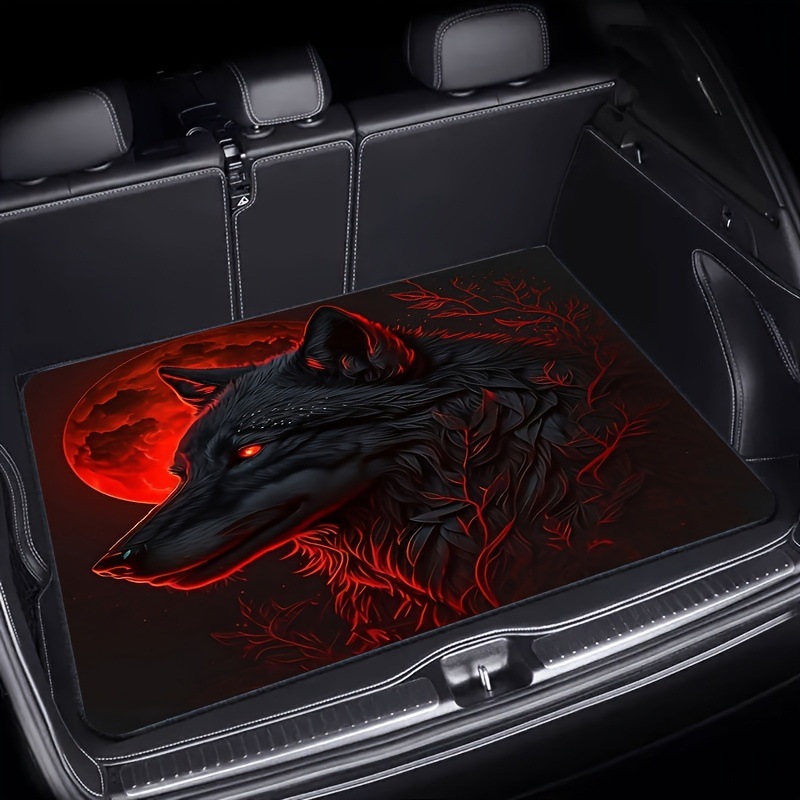 Colorful Floral Car Trunk Mat, Stain-Resistant and Wear-Resistant, All-Season Universal Floor Mat, Water-Absorbent Storage Mat, Cross-Border Temu