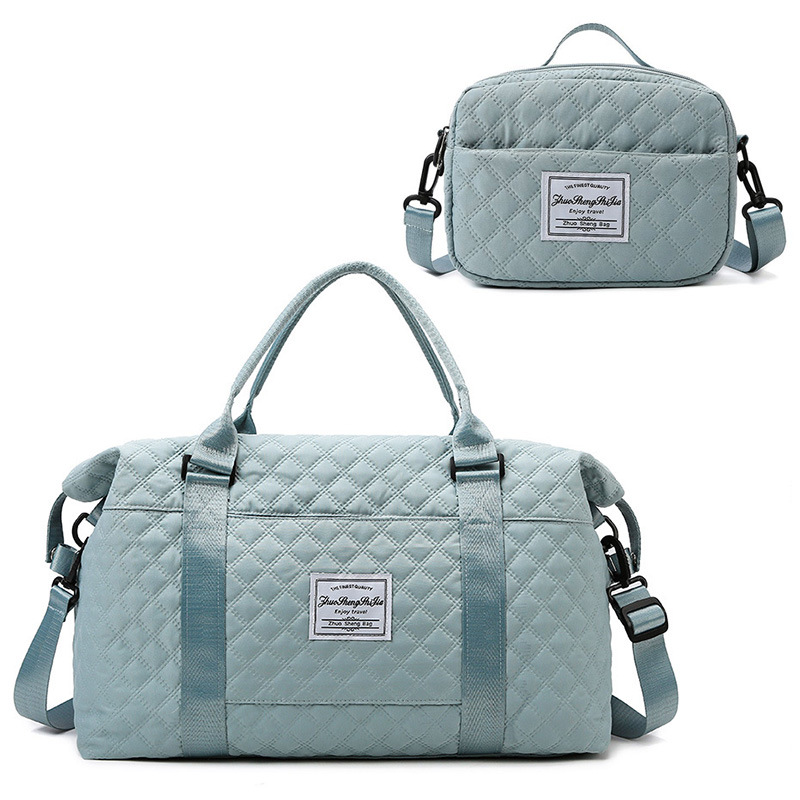 Bolsa de viaje acolchada informal al por mayor, bolsa deportiva y de fitness de gran capacidad, repelente al agua para viajes cortos, bolsa de almacenamiento para maternidad