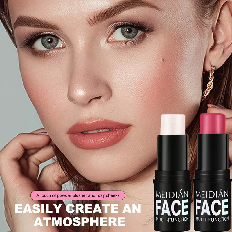 跨境热卖高光腮红修容棒防水立体提亮轮廓阴影笔鼻影高光棒腮红膏