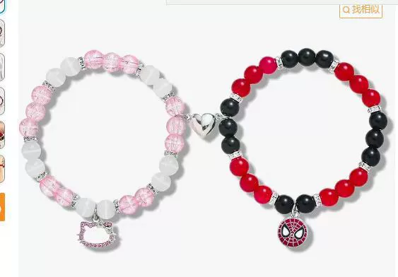 Spiderman+kitty cat bracelet
