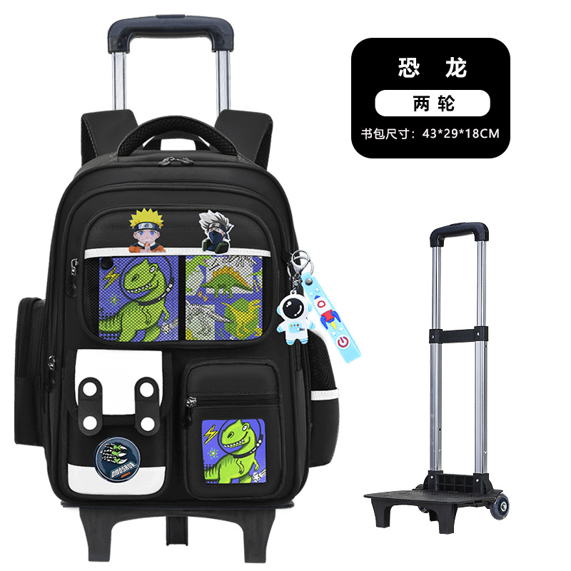 Nuevas mochilas de tirón para estudiantes de primaria 1236 grados niños escaleras de dibujos animados mochila de hombro de gran capacidad para hombres y mujeres