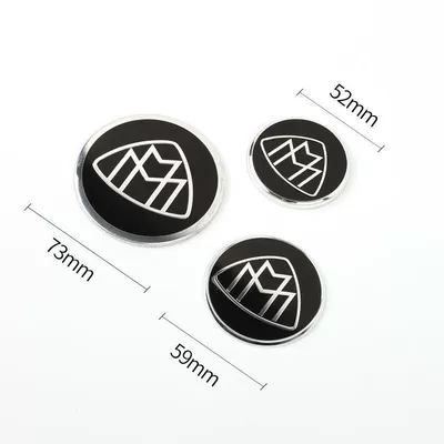 and rear trunk emblems, and wheel hub — Car logo
