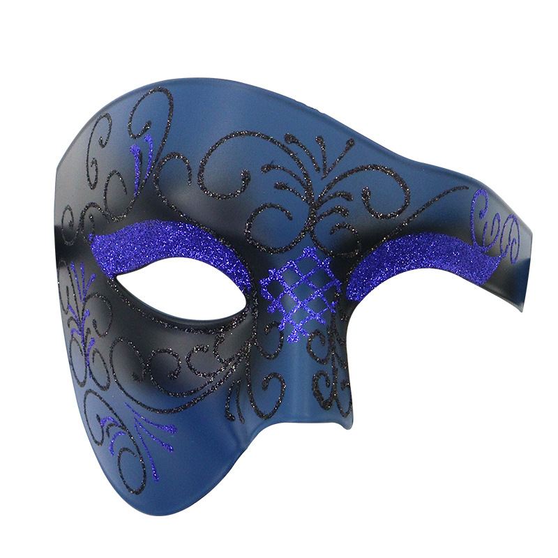 Carnaval Venecia espectáculo de baile de máscaras props hierro forjado máscaras de diamantes máscaras de metal medio cara roja