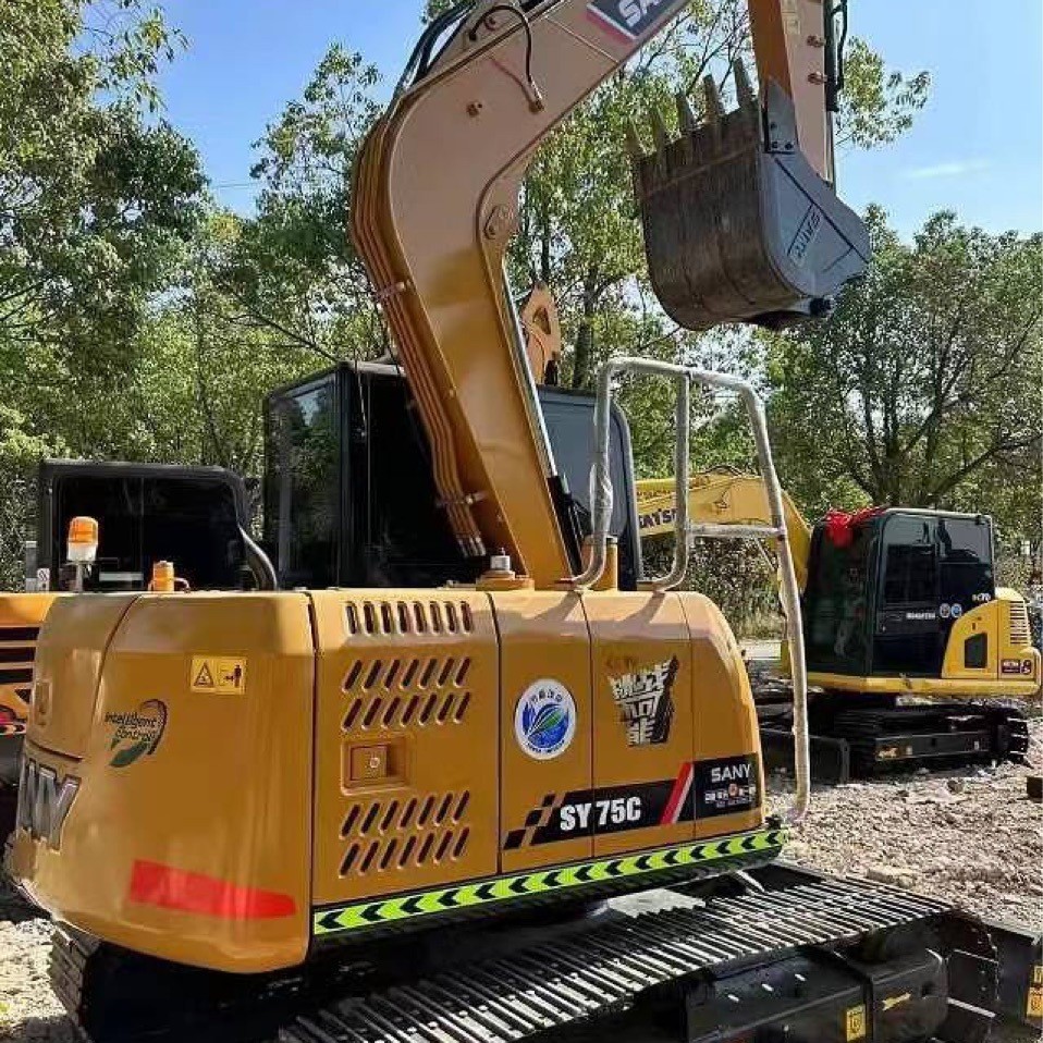 2022 inventario de automóviles de segunda mano SanY75 excavadora original pintura original PC70 80 90 importada máquina de compra