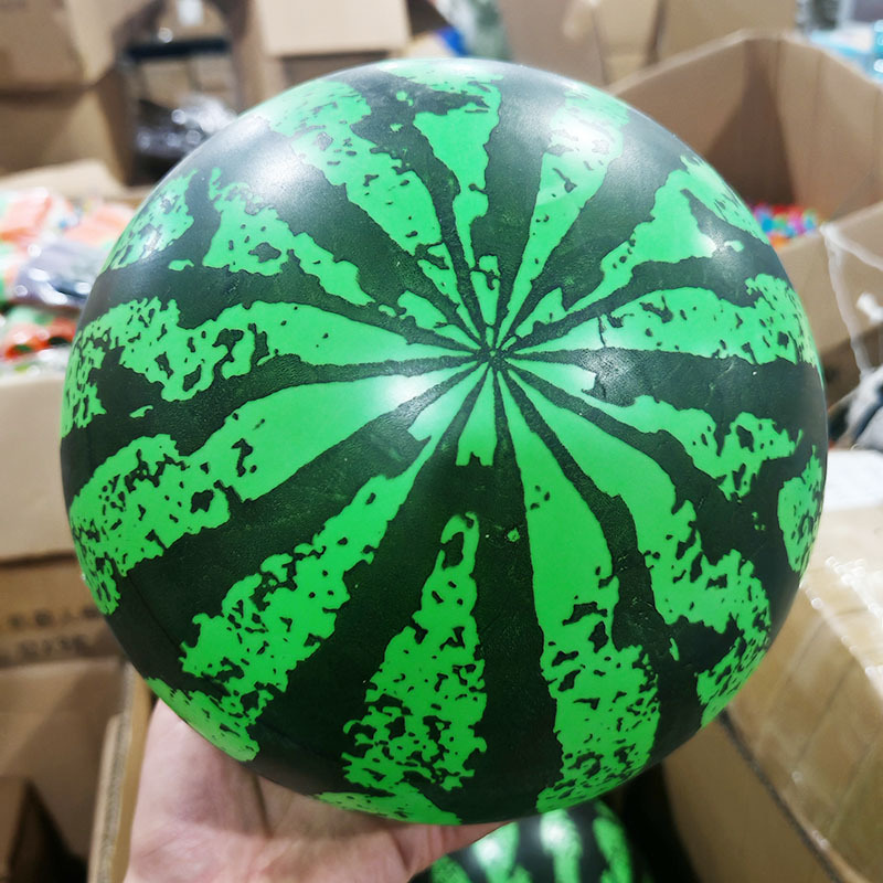 9 pulgadas simulación creativa 22CM cm forma de sandía plástico inflable PVC playa bola padre-hijo al aire libre juguete