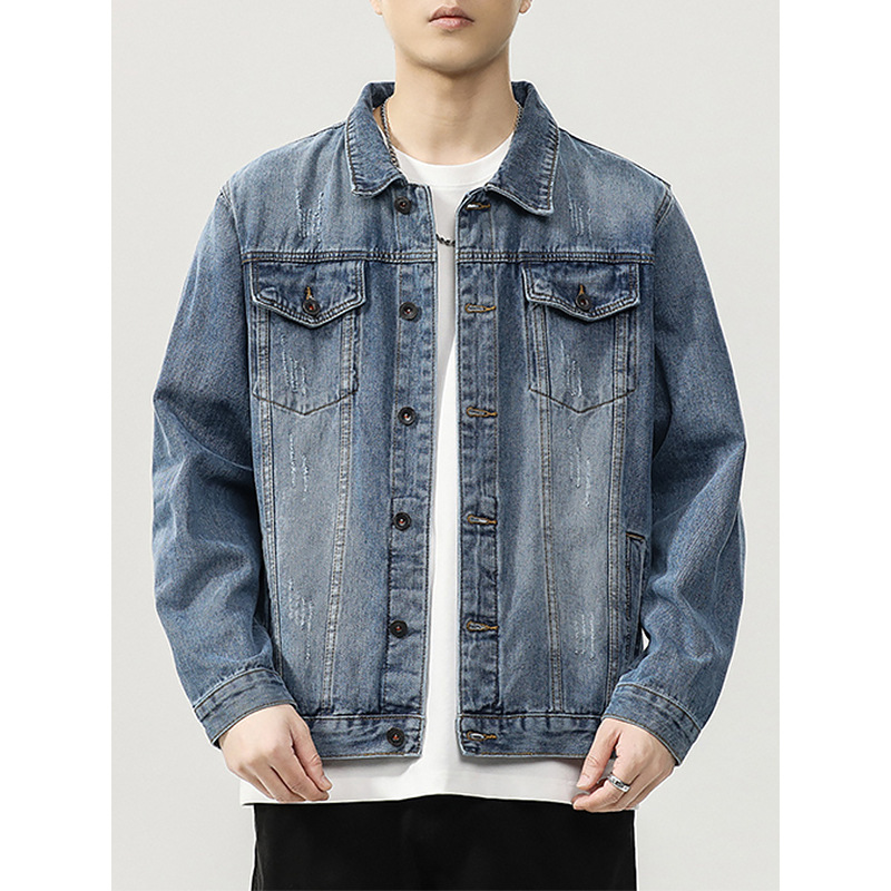 Mingge | American Retro Workwear Denim Jacket for Men 2025 Autumn and Winter New Style Loose Casual Jacket for Men Mingge | American Retro Workwear Denim Jacket for Men 2025 Autumn and Winter New Style Loose Casual Jacket for Men