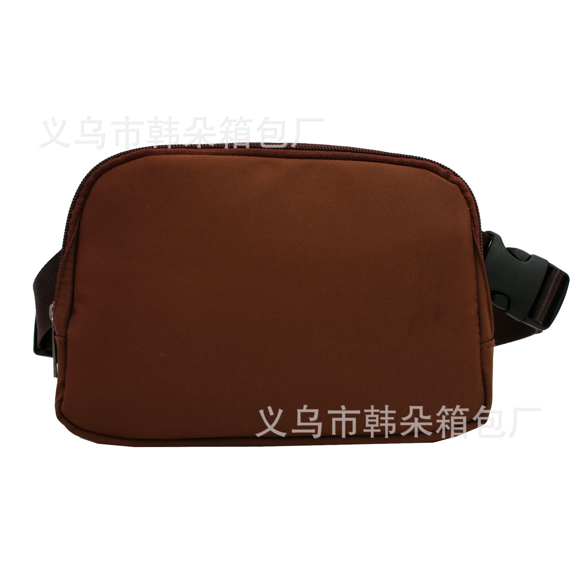 Riñonera de nylon, lulu, el mismo estilo, estilo ins, ocio, deportes al aire libre, bolsa de pecho para correr, bolsa de mensajero, logotipo personalizado