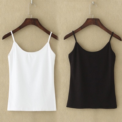 Sling bottoming 75-180 Sling vest lady cotton material Large Internal lap sexy Underwear Halter tops