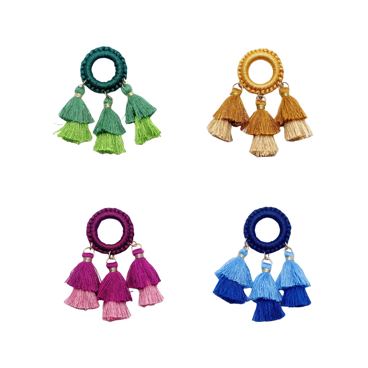 Woven creative ethnic pendant handmade with tassels