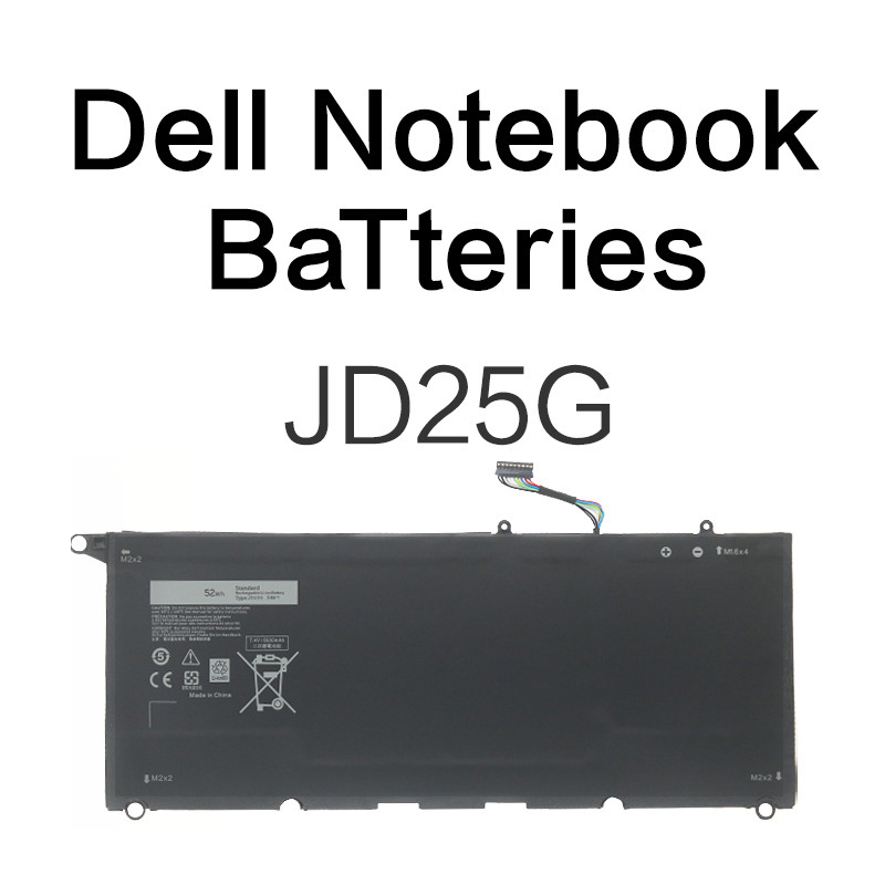Jd25G Battery Is Suitable for All Dell Xps13-9343/9350 Series, Including P54G/P54G002 Batteries