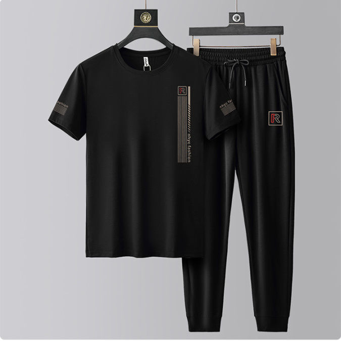 A07 black trousers suit