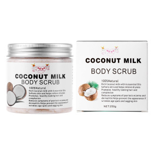 CrazyLife coconut milk scrub facial body cleansing cutin grinding moisturizing chicken skin sand cream