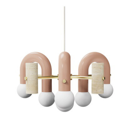 Dormitorio modelo de sala de niños arte infantil moderna forma de dragón lámpara simple U-card diseñador nórdico grúa de caballo