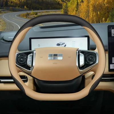 Steering wheel cover, Cover L6Emi L7 Special Starship - galaxy-series-double-d-black-autumn-brownlight-brown-set-type-ultra-thin-default