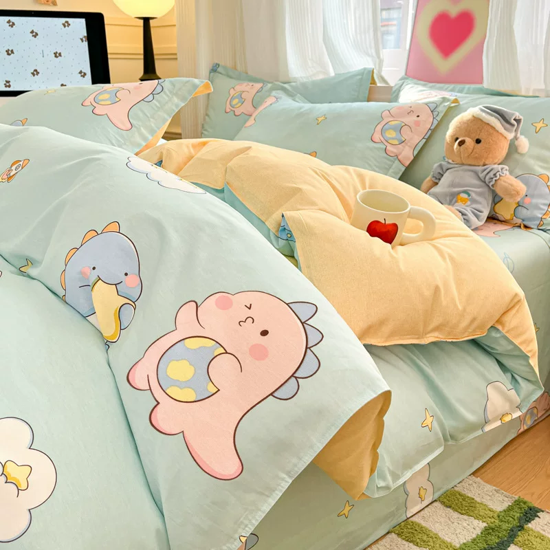 Детский пододеяльник из хлопка с рисунком, 1,5 м