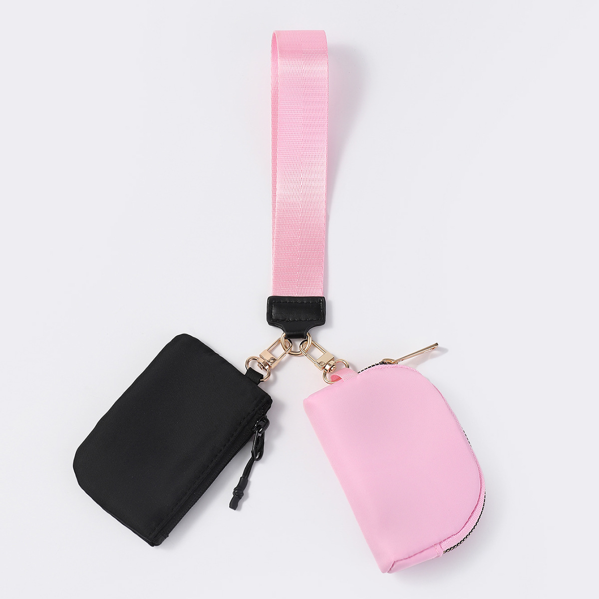 Bolso de muñeca transfronterizo LULU con el mismo estilo Mini bolso de color de moda portátil Estuche para llaves de almacenamiento impermeable de nailon