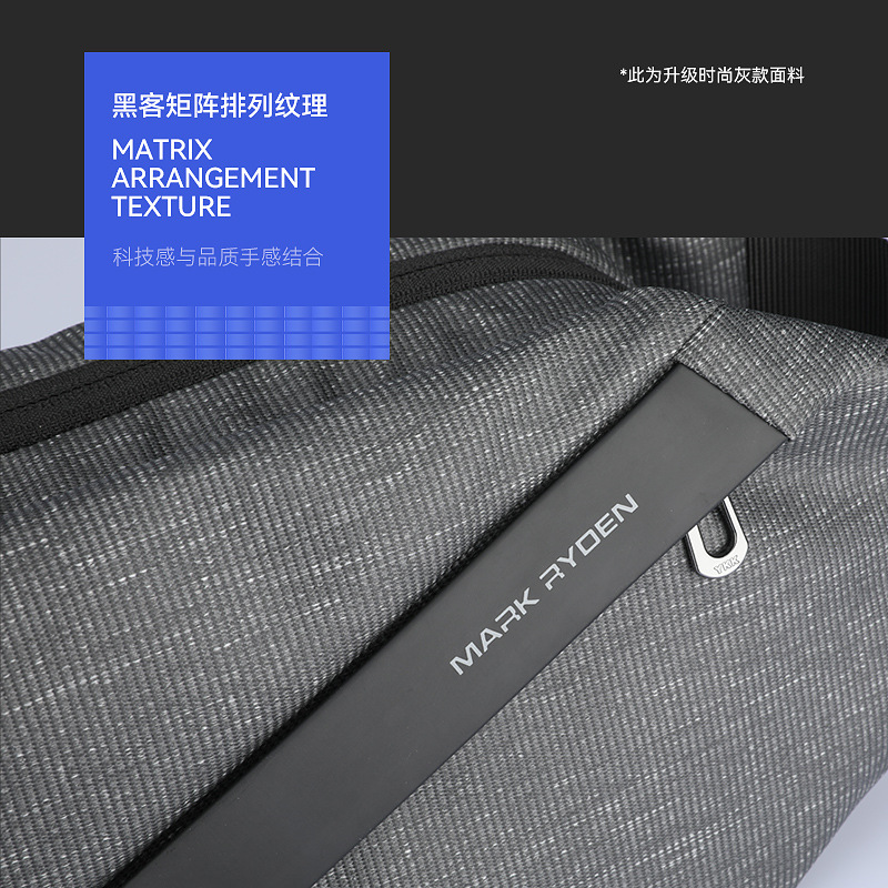 Bolso cruzado pequeño para hombre Marco Leideng, estilo urbano y deportivo, bandolera de moda