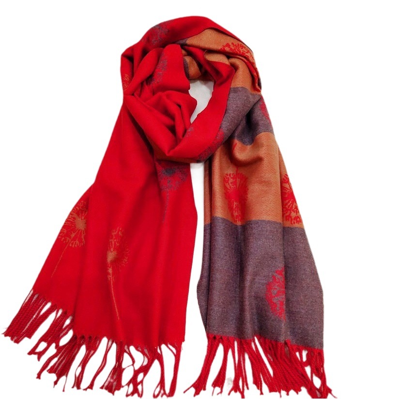 Winter Mother Imitation Cashmere Cold-proof Thickened Warm Korean Double-sided Scarf All-match Dual-purpose Shawl Student Scarf
