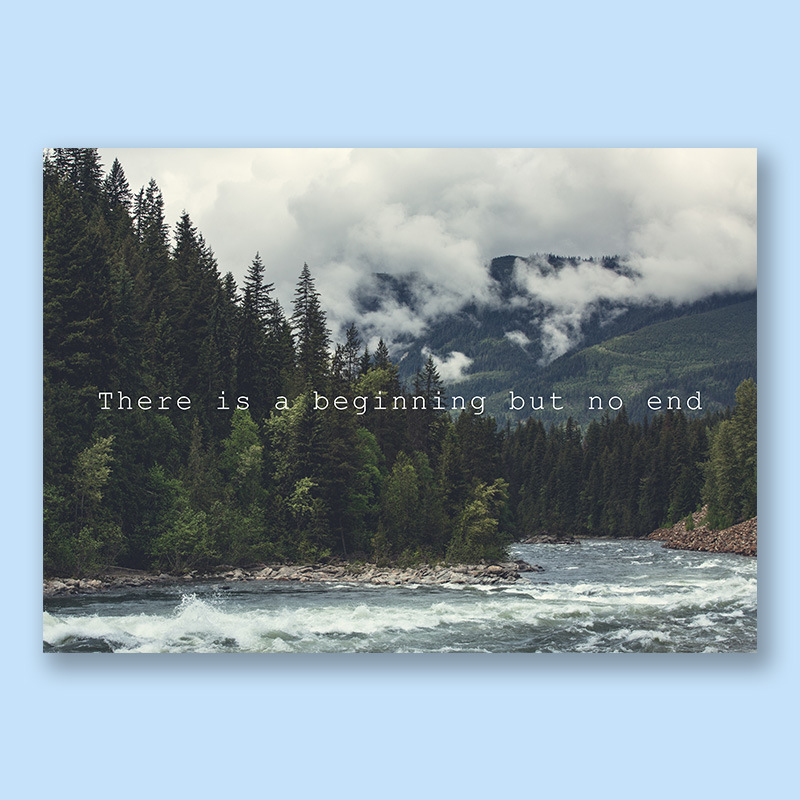 超好看的小森林系列！！There is a beginning 自製裝飾海報