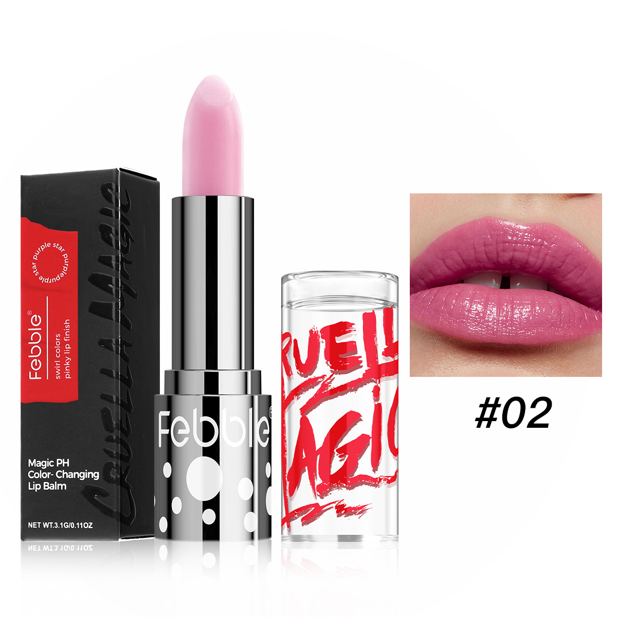 Febble brillo de labios transfronterizo lápiz labial hidratante mate duradero antiadherente al por mayor lápiz labial que cambia de color FBC052