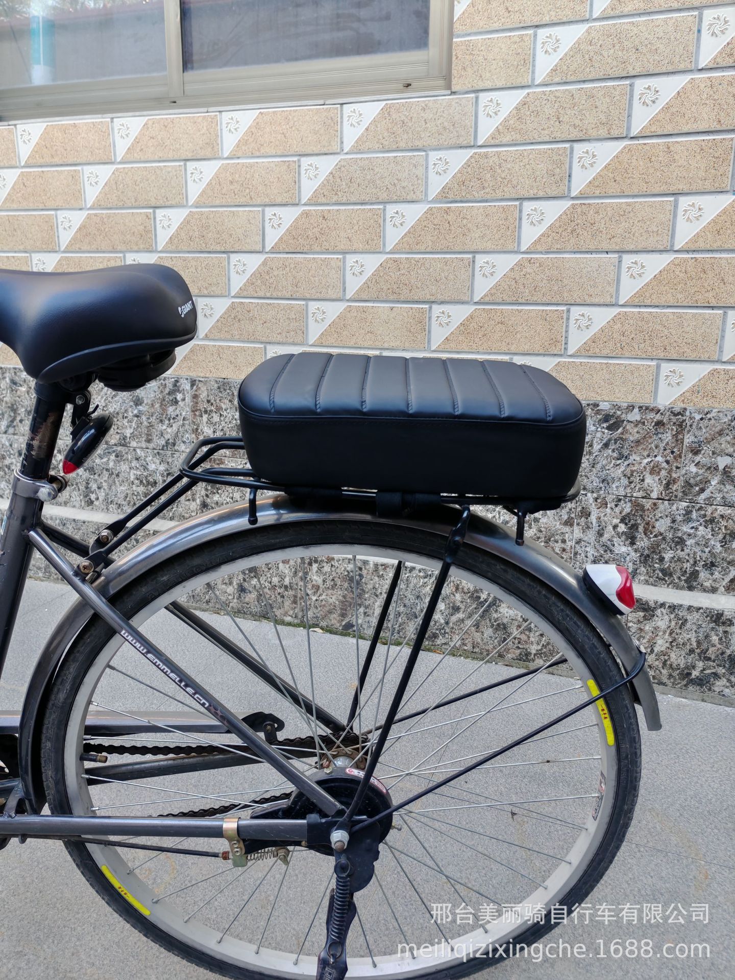 Cross-border Electric Vehicle Rear Seat Increased Thickened Cushion Modification Accessories Soft Passenger Seat Bicycle Rear Child Seat