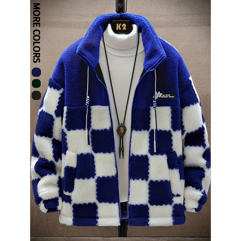 B 73187 Lamb Cotton Coat 羊羔绒男士棉衣跨境速卖通