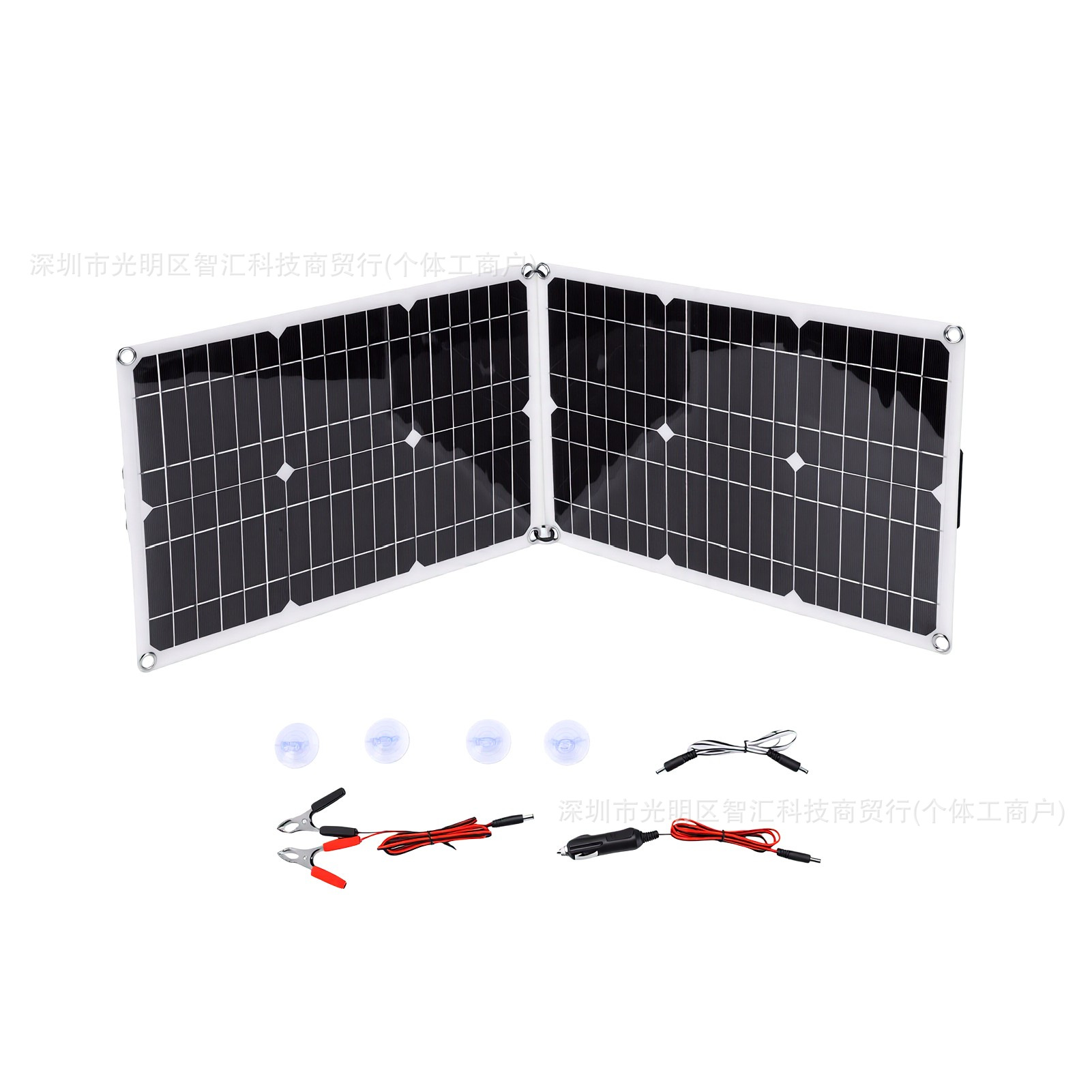 单多晶太阳能折叠包可拼接拆卸多折叠扩大灵活20W1000W折叠板便携