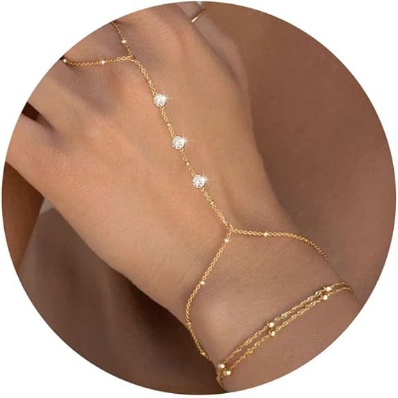 European American Cross-border Jewelry: Fashionable, Exquisite, Personalized Inlaid Jewelry With Copper Bead Chains,_voghion.com