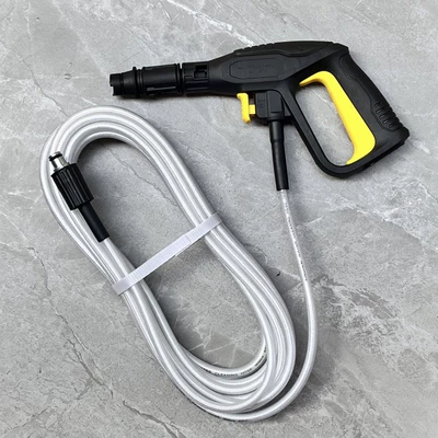 High pressure car wash water gun: Cleaning Machine, Water Gun, Hose - 2m-white-morgana-guide-car-high-pressure-pipe-quick-plug-short-gun