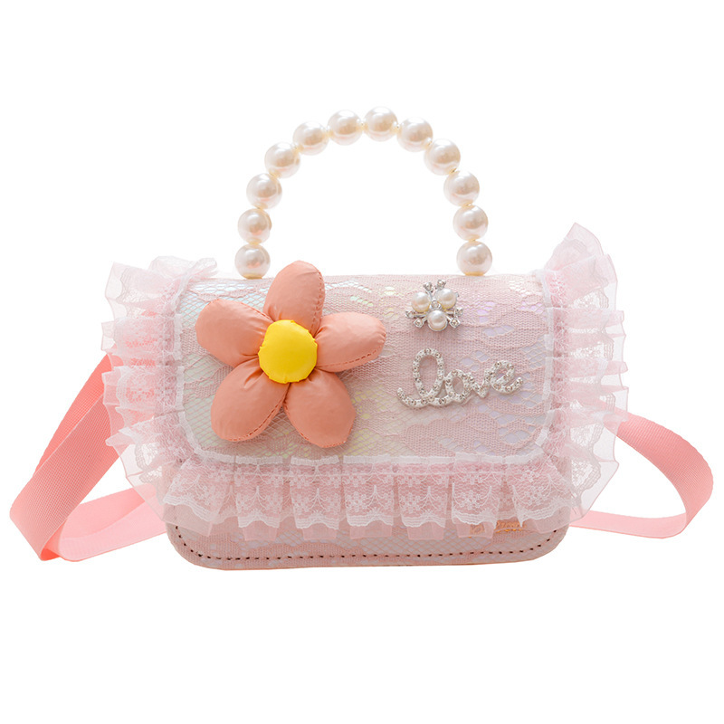 Girasol bolso del mensajero de los niños moda occidental princesa estilo coreano niña linda bebé 2022 monedero