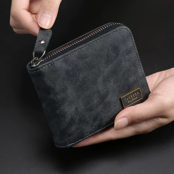New men's business fashion multi-function zipper short wallet large capacity multi-card wallet change wholesale