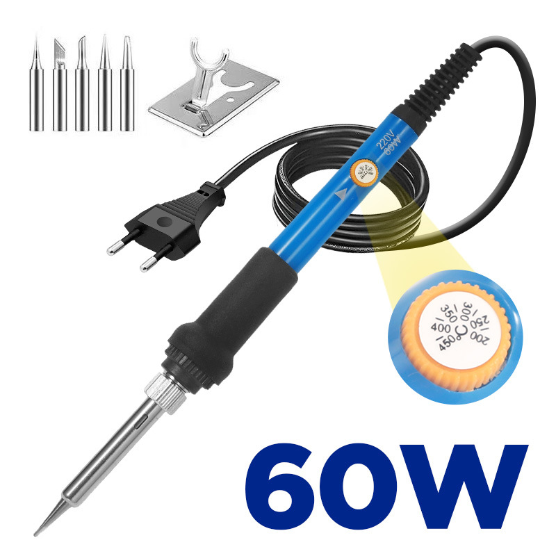 Fabricantes mayoristas transfronterizos temperatura constante hierro de soldadura ajustable conmutación de temperatura temperada pluma de soldadura mantenimiento kit de herramientas de soldadura