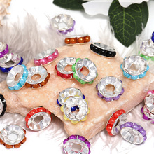 全铜珍珠款圆形直边钻圈隔珠DIY手机链串珠笔饰品配件隔片垫片