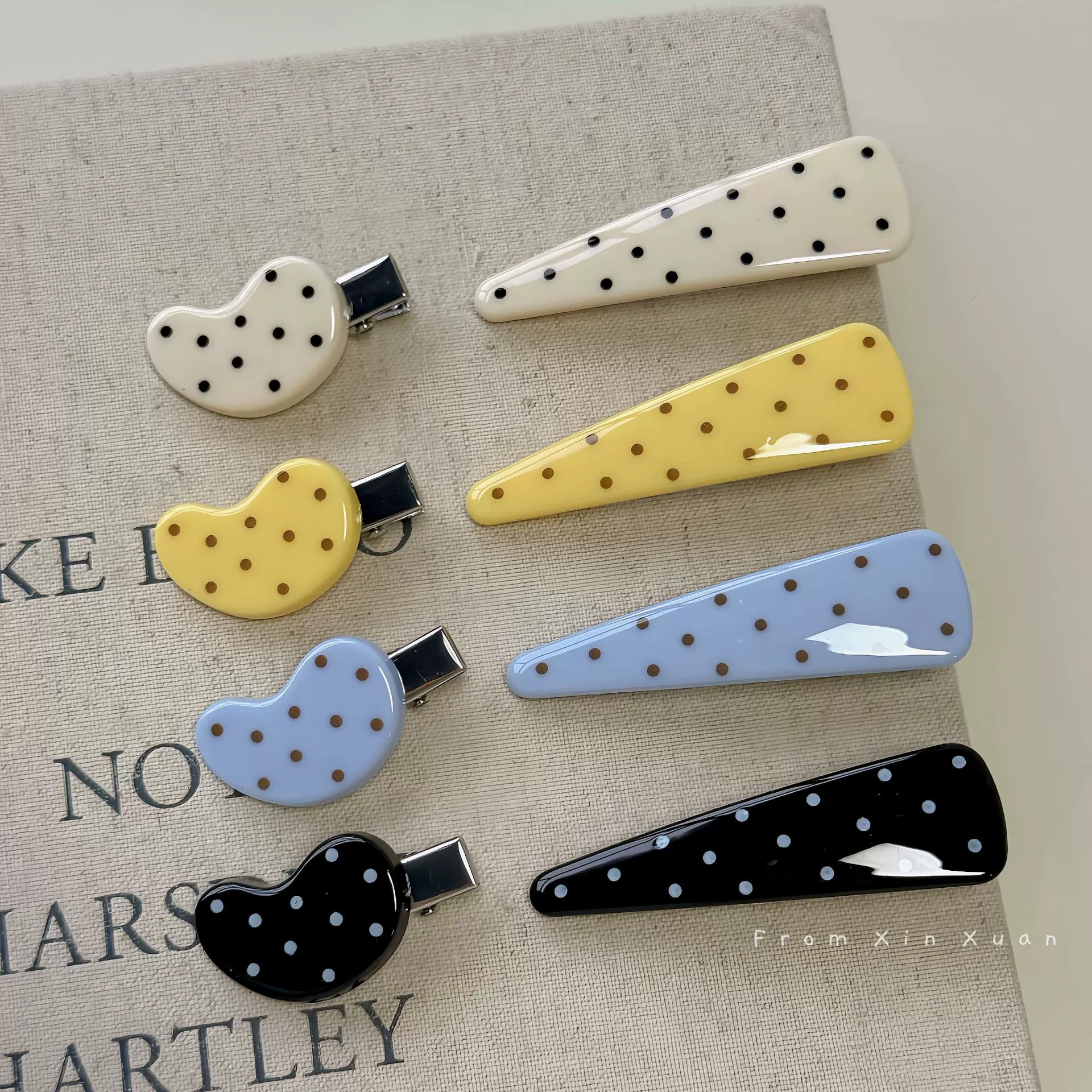 Желтые универсальные чёлки, милая заколка для волос, свежий аксессуар, простой и элегантный дизайн