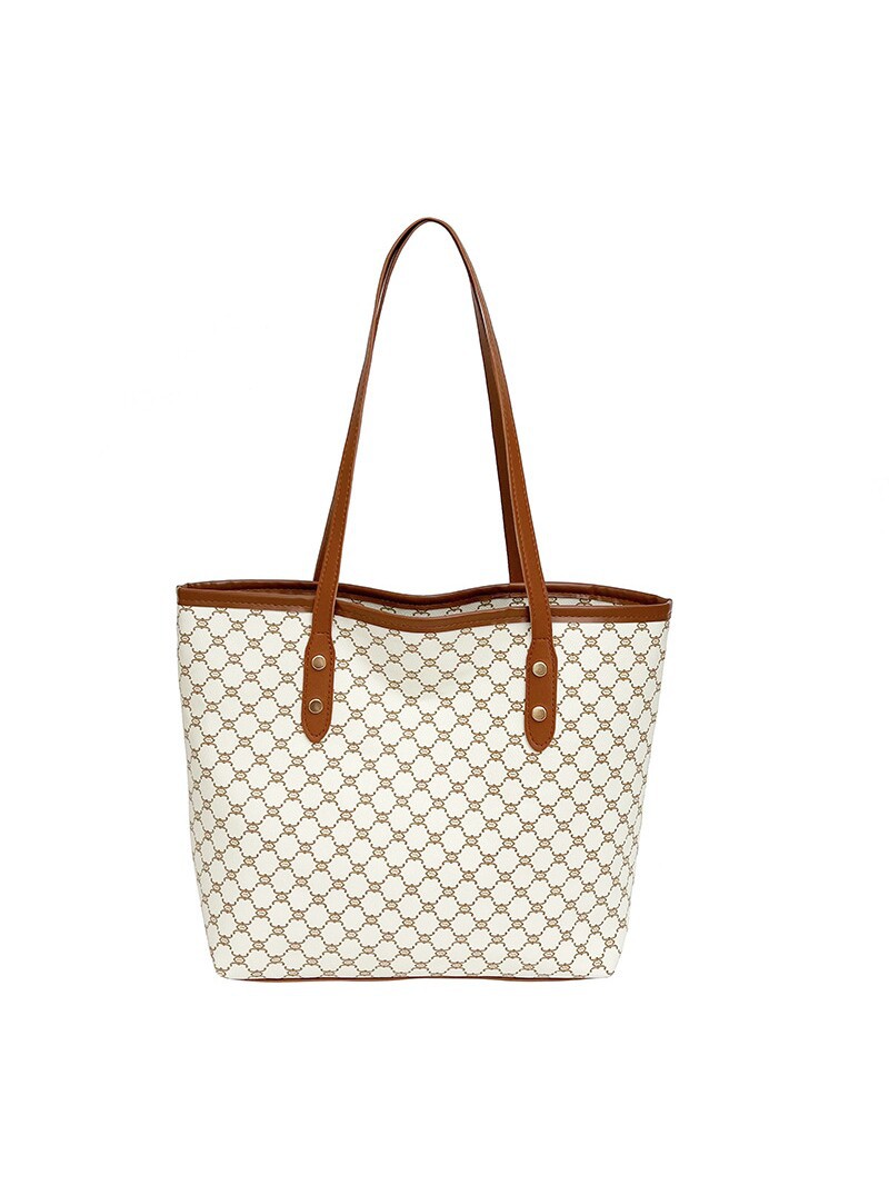 Bolsa de mano impresa retro de gran capacidad para mujeres 2026 nueva bolsa de hombro de viaje caliente de moda bolsa de mano versátil