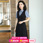 职业裙套装连衣裙女无袖韩版夏季气质美容院酒店前台接待工作服ol