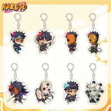 火影忍者游戏周边钥匙扣新款QQ人忍战  红夜带土卡通书包挂件