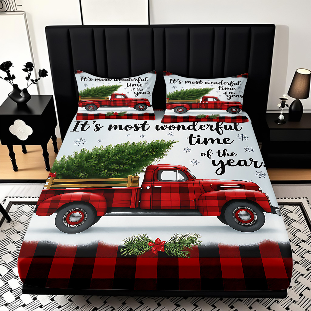 TEMU / JIT Navidad impresión digital cama Kasa Kit suave transpirable impresión digital de alta definición para diseñar