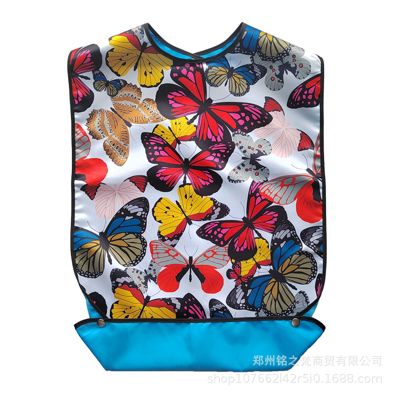 Suministro transfronterizo de fábrica para los ancianos que comen babero de arroz especial Toalla de saliva impermeable babero adulto que come babero para adultos