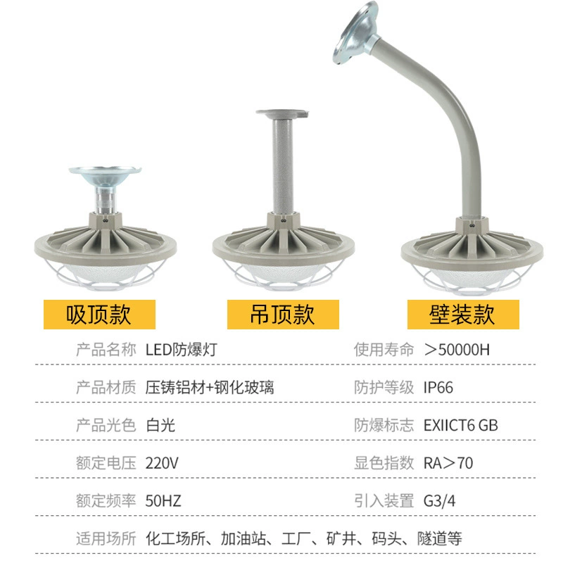 LED explosion-proof industrial travel lights, lampshade