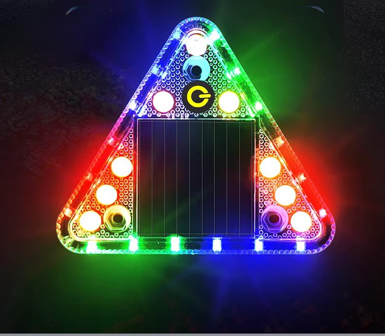 Solar-Powered Warning Strobe Light, Waterproof, Ultra-Bright, Anti-Rear Collision, Width Indicator Light for Cars, Trucks, and Electric Vehicles at Night
