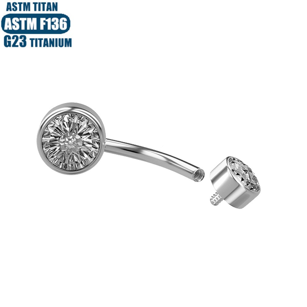 Silver pointed spike labret stud material detail