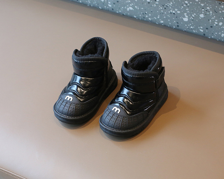 Children's Snowy Boots 2023 Winter Girls' Cotton Boots Warm and Waterproof Boys' Short Boots with Plush and Thickened_voghion.com