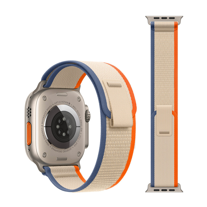 适用苹果S10尼龙编织手表带applewatch9/8/7 Ultra2 野径回环表带|undefined