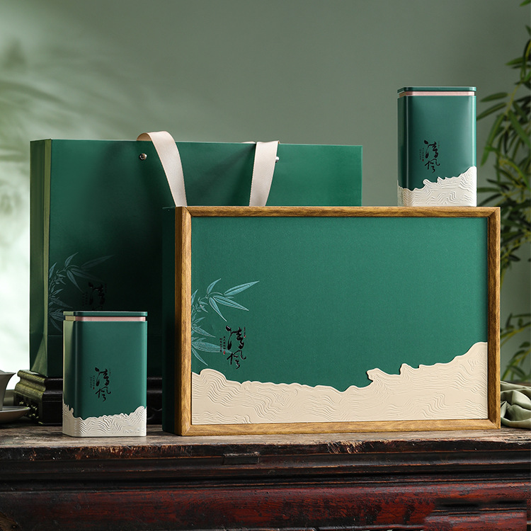 明前龙井茶叶礼盒空盒高档通用绿茶碧螺春绿阳春半斤一斤装礼品盒